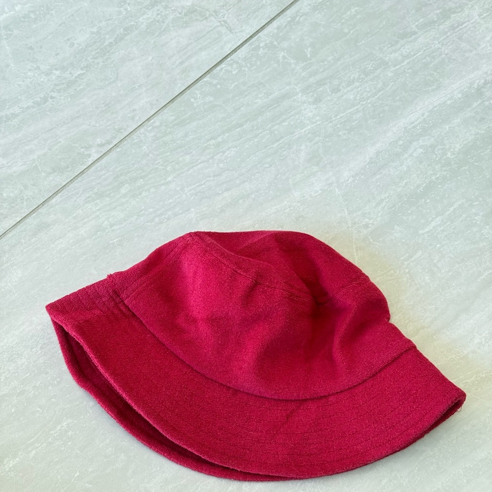 Red Terry Bucket Hat